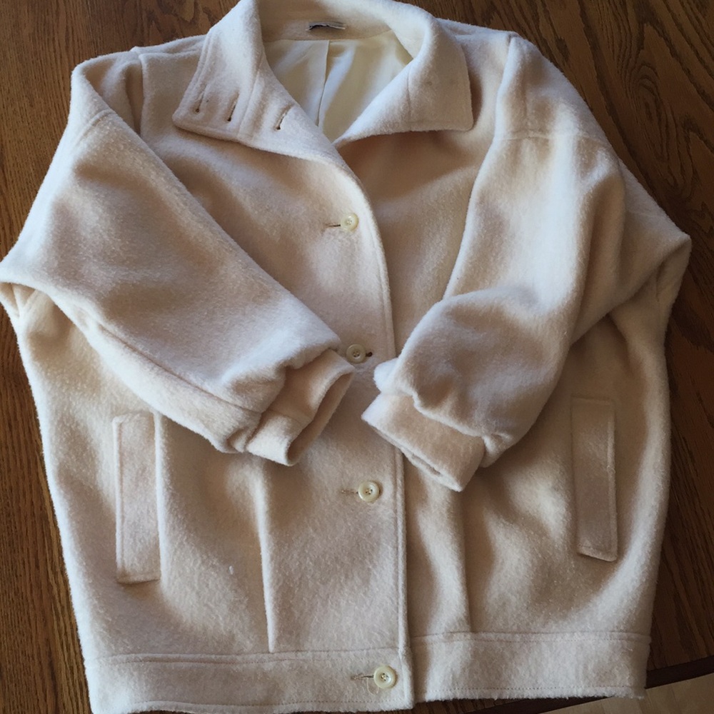Cream colored coat